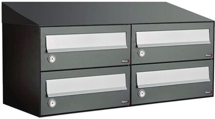 Allux Hive Set 2-Breed, 2-Hoog Met Dak Antraciet - 40030065_2x2d