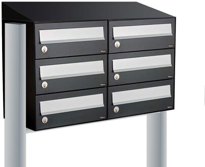 Allux Hive Set 2-Breed, 3-Hoog Met Dak Op Statief Zwart - 40030070_2x3ds