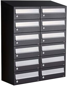 Allux Hive Set 2-Breed, 6-Hoog Met Dak Zwart - 40030070_2x6d