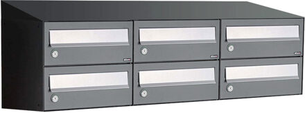 Allux Hive Set 3-Breed, 2-Hoog Met Dak Antraciet - 40030065_3x2d