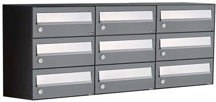 Allux Hive Set 3-Breed, 3-Hoog Antraciet - 40030065_3x3