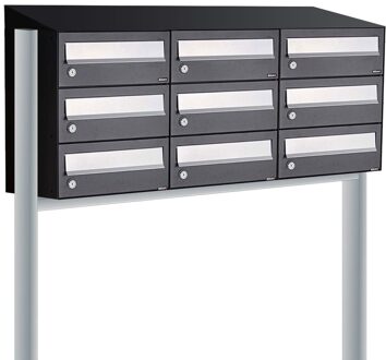 Allux Hive Set 3-Breed, 3-Hoog Met Dak Op Statief Zwart - 40030070_3x3ds