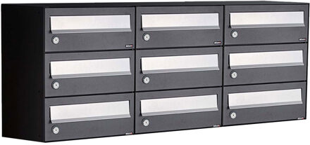 Allux Hive Set 3-Breed, 3-Hoog Zwart - 40030070_3x3