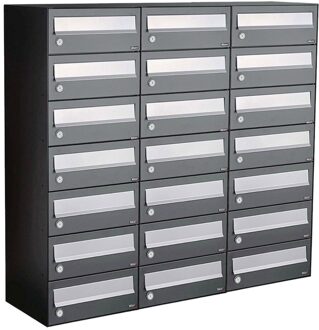 Allux Hive Set 3-Breed, 7-Hoog Antraciet - 40030065_3x7