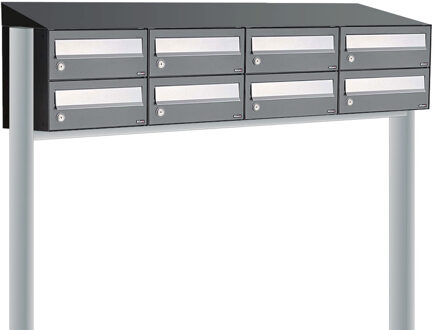 Allux Hive Set 4-Breed, 2-Hoog Met Dak Op Statief Antraciet - 40030065_4x2ds
