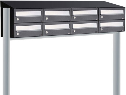 Allux Hive Set 4-Breed, 2-Hoog Met Dak Op Statief Zwart - 40030070_4x2ds