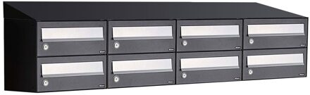 Allux Hive Set 4-Breed, 2-Hoog Met Dak Zwart - 40030070_4x2d