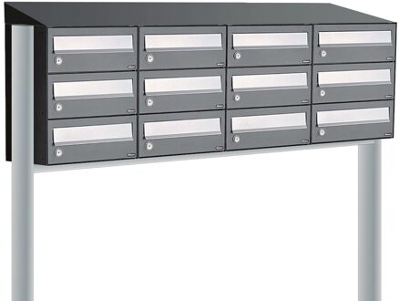 Allux Hive Set 4-Breed, 3-Hoog Met Dak Op Statief Antraciet - 40030065_4x3ds