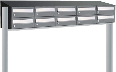 Allux Hive Set 5-Breed, 2-Hoog Met Dak Op Statief Antraciet - 40030065_5x2ds