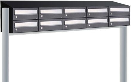 Allux Hive Set 5-Breed, 2-Hoog Met Dak Op Statief Zwart - 40030070_5x2ds