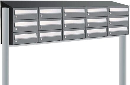 Allux Hive Set 5-Breed, 3-Hoog Met Dak Op Statief Antraciet - 40030065_5x3ds
