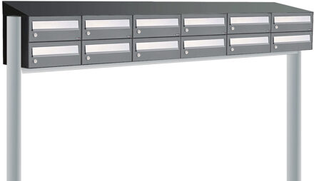 Allux Hive Set 6-Breed, 2-Hoog Met Dak Op Statief Antraciet - 40030065_6x2ds