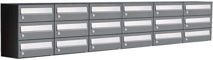 Allux Hive Set 6-Breed, 3-Hoog Antraciet - 40030065_6x3