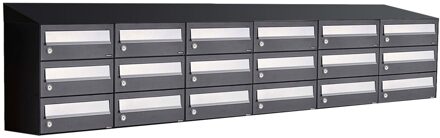 Allux Hive Set 6-Breed, 3-Hoog Met Dak Zwart - 40030070_6x3d