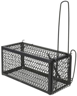 Alma Garden Diervriendelijke muizenval/rattenval - 1x stuks - zwart - metaal - 28 x 11 cm