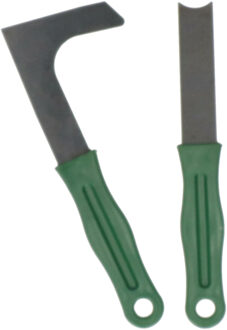 Alma Garden Dubbele Onkruidkrabbers/voegenkrabbers - Set van 2x - metaal - 20 cm