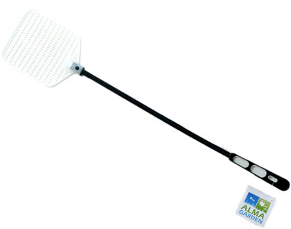 Alma Garden Vliegenmepper - zwart/wit- kunststof - 48 cm