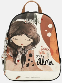 Alma rugzak L zwart/beige Zwart multi