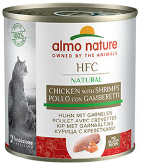 Almo Nature 20+4 Gratis! 24x280g Kip & Garnalen Almo Nature HFC Kattenvoer