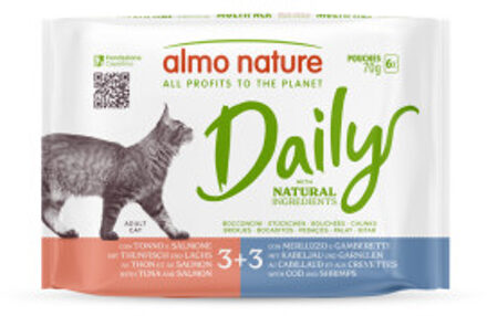 Almo Nature 24x70g Mix 4 (2 Smaken) Almo Nature Daily Menu Maaltijdzakjes Kattenvoer