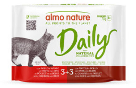 Almo Nature 24x70g Mix 5 (2 Smaken) Almo Nature Daily Menu Maaltijdzakjes Kattenvoer