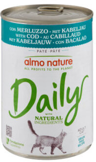 Almo Nature Daily met kabeljauw natvoer kat (400 g) 24 x 400 g