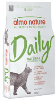 Almo Nature Daily met kip en kalkoen kattenvoer 12 kg