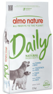 Almo Nature Daily met tonijn en rijst hondenvoer 12 kg