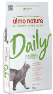 Almo Nature Daily met tonijn en zalm kattenvoer 12 kg