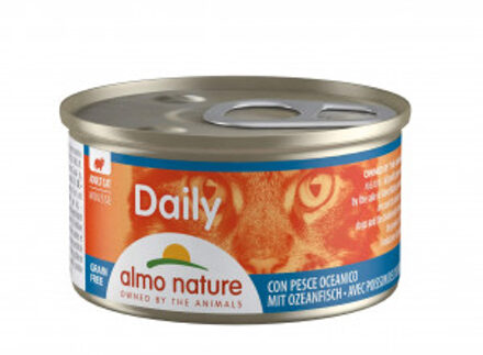 Almo Nature Daily Mousse met oceaanvis natvoer kat (85 g) 24 x 85 g