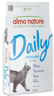 Almo Nature Daily Sterilised met tonijn kattenvoer 12 kg