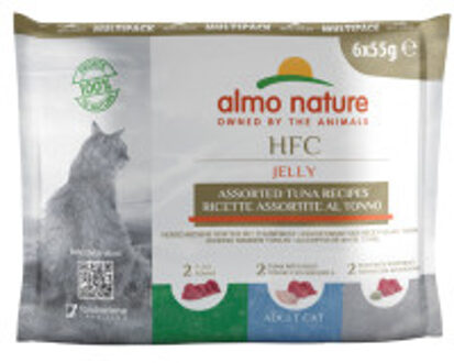 Almo Nature HFC cats 55g multipack jelly tonijn smaken