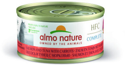 Almo Nature HFC Complete zalm en tonijn met wortel natvoer kat (70 g) 48 x 70 g