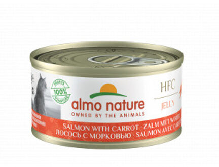 Almo Nature HFC Jelly zalm met wortel natvoer kat (70 g) 18 x 70 g