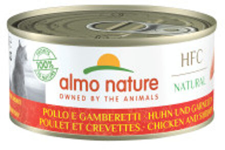 Almo Nature HFC Natural kip met garnalen natvoer kat (150 g) 12 x 150 g