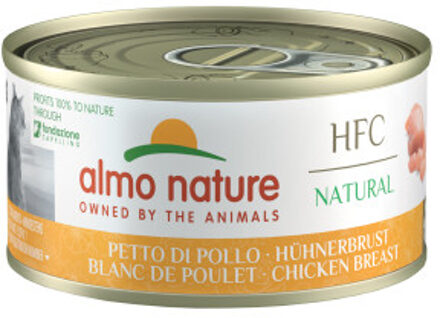 Almo Nature HFC Natural kippenborst natvoer kat (70 g) 18 x 70 g