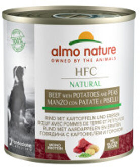 Almo Nature HFC Natural rund met aardappel en erwten natvoer hond (290 g) 24 x 290 g