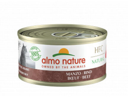 Almo Nature HFC Natural rundvlees natvoer kat (70 g) 24 x 70 g