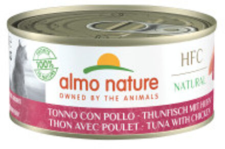 Almo Nature HFC Natural tonijn en kip natvoer kat (150 g) 12 x 150 g