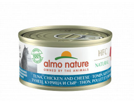 Almo Nature HFC Natural tonijn, kip en kaas (70 gram) 18 x 70 g