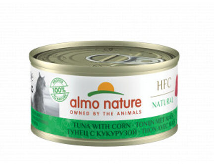Almo Nature HFC Natural tonijn met maïs natvoer kat (70 g) 24 x 70 g