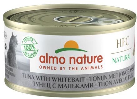 Almo Nature Kat HFC Natvoer - Natural - Tonijn met Ansjovis 24 x 70g