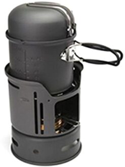 Alocs Camping Pot 7 Stuk Camping Pot Set Voor 1-2 Personen Voor Wandelen Self-Driving Tour CW-C01 Duurzaam Camping Pot