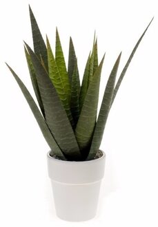 Aloe Vera kunstplant 35 cm met pot - Kunstbloemen Groen