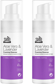 Aloë Vera & Lavendel Schuimende Reiniger 150ml Dubbel Waarde Besparingspakket - One Size