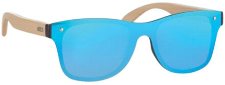 Aloha gespiegelde zonnebril - maat One size Blauw