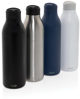 Alok gerecycleerde roestvrijstalen waterfles 600 ml - maat One size Wit