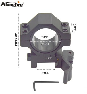 Alonefire KC06 Aluminum Quick Release 25-30mm Weaver Rail Dovetail Base Airsoft Rifle Shot gun light Laser Sight Scope Mounts