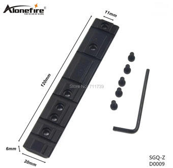 AloneFire SGQ-Z 11mm Dovetail extend to 20mm Weaver Rail Adapter Scope bases Mount for rifle scope extend Picatinny Weaver Mount