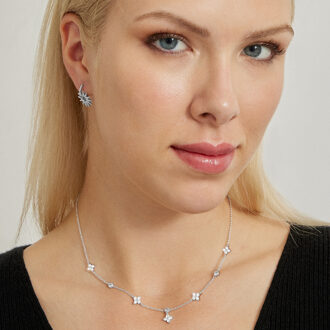 Alor oorbellen, gerhodineerd Zilver